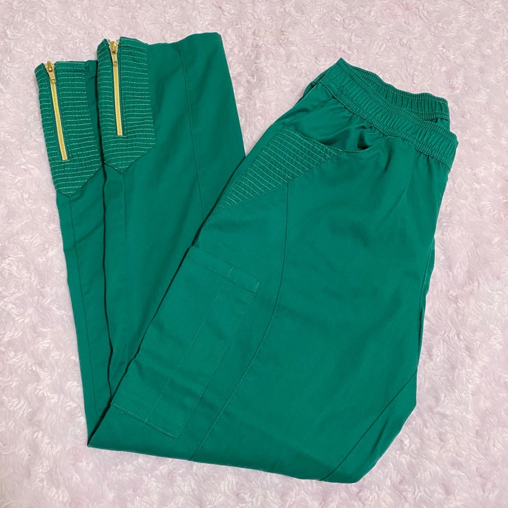 JAANUU ❣️Hunter Green Moto❣️Pants
